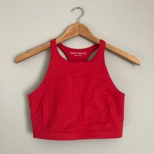Outdoor Voices Move Free Crop Top in Scarlet